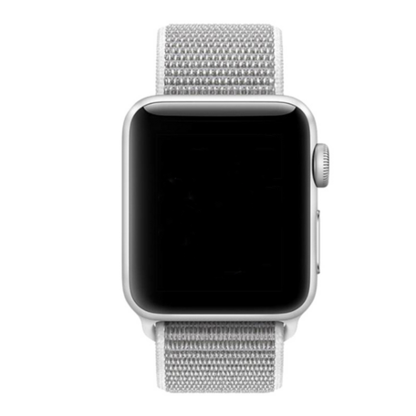 Sport Loop Armband - Hellgrau - Geeignet für Apple Watch 38mm / 40mm / 41mm