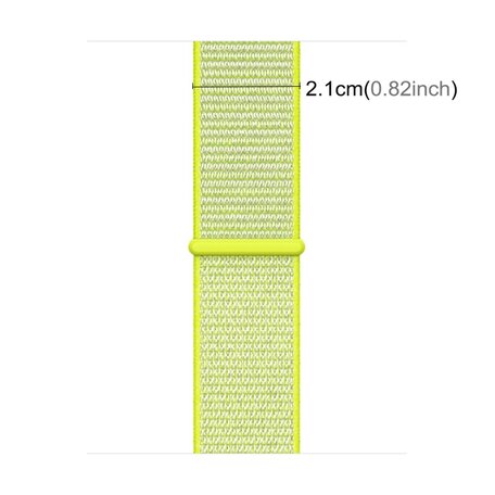 Sport Loop Armband - Neongrün - Geeignet für Apple Watch 38mm / 40mm / 41mm