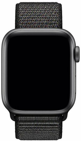 Sport Loop Armband - Schwarz - Geeignet für Apple Watch 44mm / 45mm / 46mm / 49mm