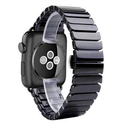 Gliederarmband Keramikband - Schwarz - Geeignet für Apple Watch 38mm / 40mm / 41mm