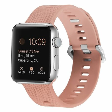 Gemustertes Silikonarmband - Retro Rose - Geeignet für Apple Watch 42mm / 44mm / 45mm / 46mm / 49mm