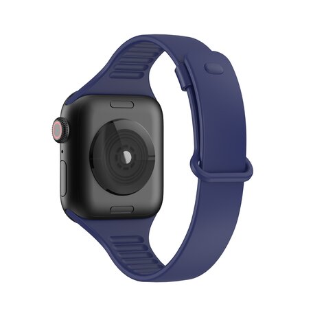 TPU Slim Fit Armband - Dunkelblau - Geeignet für Apple Watch 38mm / 40mm / 41mm