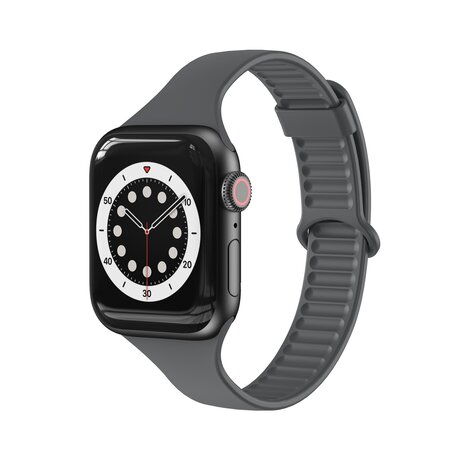 TPU Slim Fit Armband - Space Grau - Geeignet für Apple Watch 38mm / 40mm / 41mm / 42mm