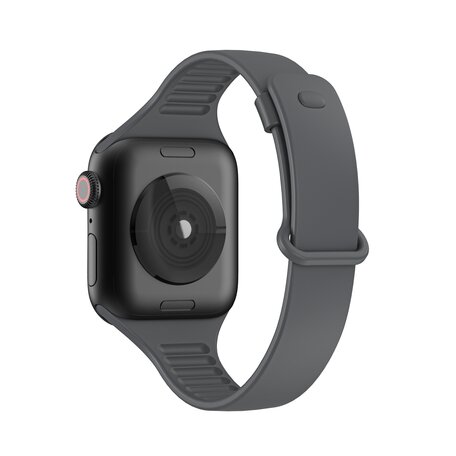 TPU Slim Fit Armband - Space Grau - Geeignet für Apple Watch 38mm / 40mm / 41mm / 42mm