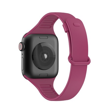 TPU Slim Fit Armband - Weinrot - Geeignet für Apple Watch 38mm / 40mm / 41mm