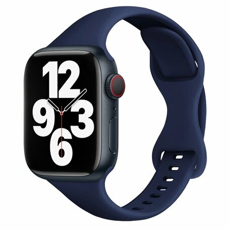 Sportarmband Slim Fit - Dunkelblau - Geeignet für Apple Watch 38mm / 40mm / 41mm