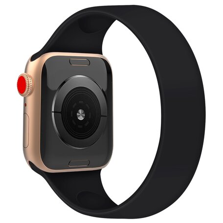 Solo Loop Link series Armband - Größe: S - Schwarz - Geeignet für Apple Watch 42mm / 44mm / 45mm / 46mm / 49mm