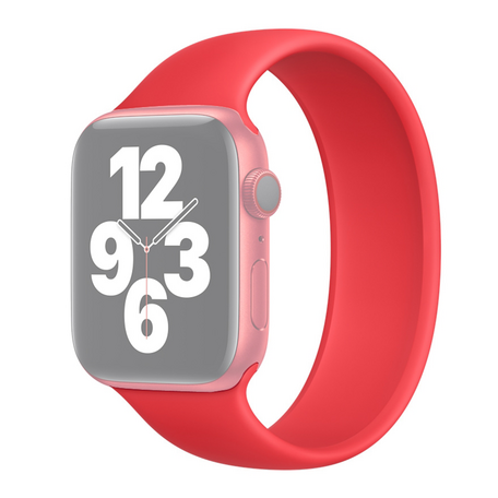 Solo Loop Link series Armband - Größe: M - Rot - Geeignet für Apple Watch 42mm / 44mm / 45mm / 49mm