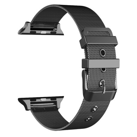 Milanaise mit Schnallenarmband - Schwarz - Geeignet für Apple Watch 38mm / 40mm / 41mm