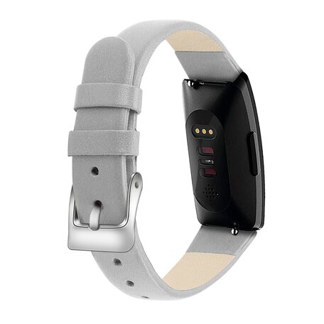 Fitbit Inspire 1 / HR / Ace 2 Lederband - Größe: Groß - Taupe