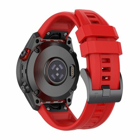 Silikon-Sportband - Rot - Garmin Epix Pro Gen 2 (51mm) / Quatix 7X / 6X & Tactix 7 (pro)