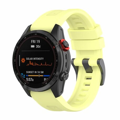 Silikon-Sportarmband - Gelb - Garmin Epix Pro Gen 2 (51mm) / Quatix 7X / 6X & Tactix 7 (pro)