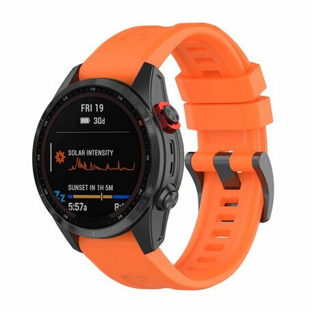 Silikon-Sportband - Orange - Garmin Epix Pro Gen 2 (51mm) / Quatix 7X / 6X & Tactix 7 (pro)