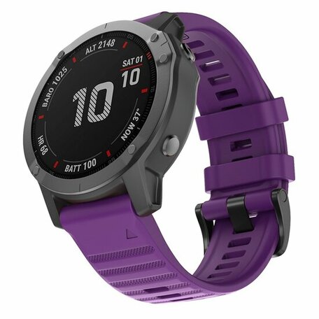 Silikonband - Lila - Garmin Epix Pro Gen 2 (51mm) / Quatix 7X / 6X & Tactix 7 (pro)