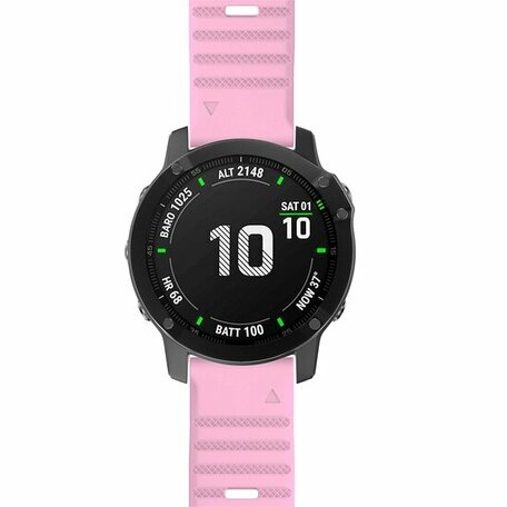 Silikonband - Rosa - Garmin Epix Pro Gen 2 (51mm) / Quatix 7X / 6X & Tactix 7 (pro)