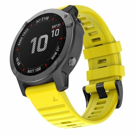 Silikonband - Gelb - Garmin Epix Pro Gen 2 (51mm) / Quatix 7X / 6X & Tactix 7 (pro)