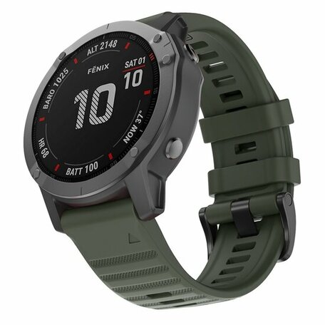 Silikonarmband - Armeegrün - Garmin Epix Pro Gen 2 (51mm) / Quatix 7X / 6X & Tactix 7 (pro)