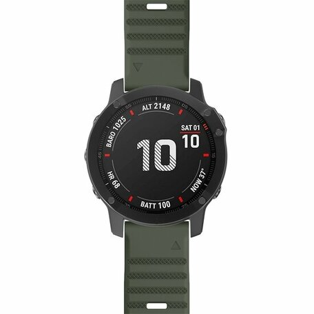 Silikonarmband - Armeegrün - Garmin Epix Pro Gen 2 (51mm) / Quatix 7X / 6X & Tactix 7 (pro)