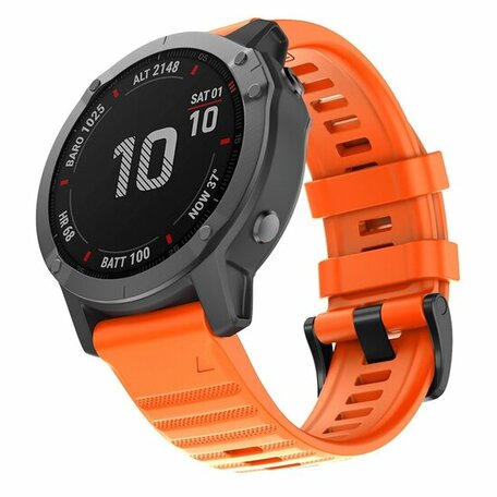 Silikonband - Orange - Garmin Epix Pro Gen 2 (51mm) / Quatix 7X / 6X & Tactix 7 (pro)