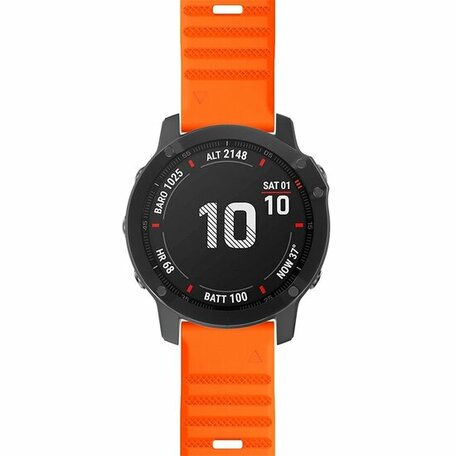 Silikonband - Orange - Garmin Epix Pro Gen 2 (51mm) / Quatix 7X / 6X & Tactix 7 (pro)