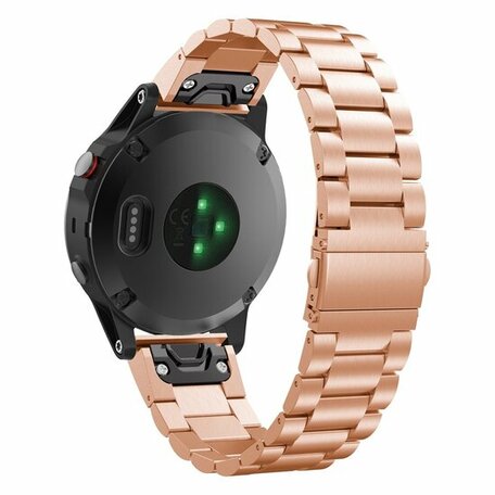 Stahlgliederarmband - Rose gold - Garmin Epix Pro Gen 2 (51mm) / Quatix 7X / 6X & Tactix 7 (pro)