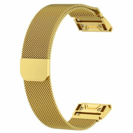 Milanaise Armband - Gold - Garmin Epix Pro Gen 2 (51mm) / Quatix 7X / 6X & Tactix 7 (pro)