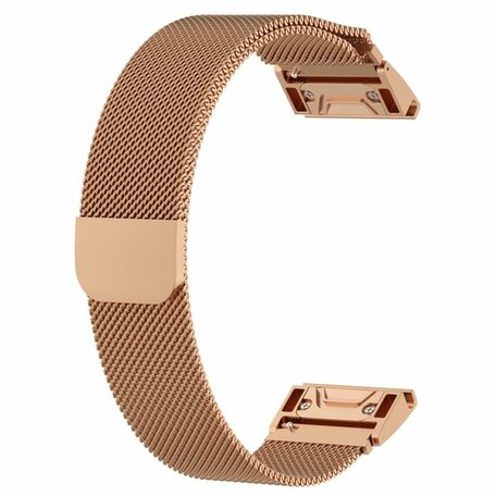 Milanaise Armband - Rose gold - Garmin Epix Pro Gen 2 (51mm) / Quatix 7X / 6X & Tactix 7 (pro)