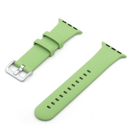 Gummi-Sportarmband mit Schnalle - Grün - Geeignet für Apple Watch 38mm / 40mm / 41mm / 42mm