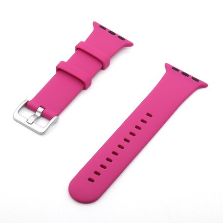 Gummi-Sportarmband mit Schnalle - Pink - Geeignet für Apple Watch 42mm / 44mm / 45mm / 46mm / 49mm