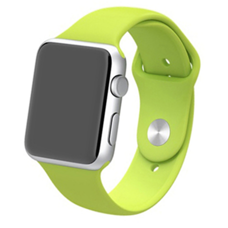 Gummi-Sportband - Grün - Geeignet für Apple Watch 38mm / 40mm / 41mm / 42mm