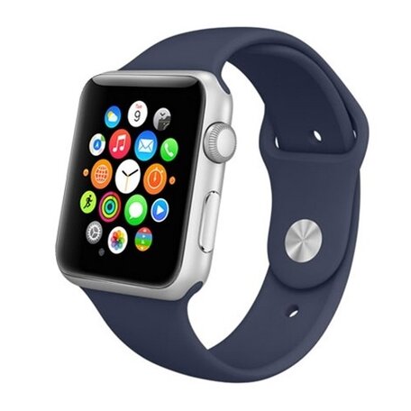 Gummi-Sportband - Dunkelblau - Geeignet für Apple Watch 38mm / 40mm / 41mm / 42mm