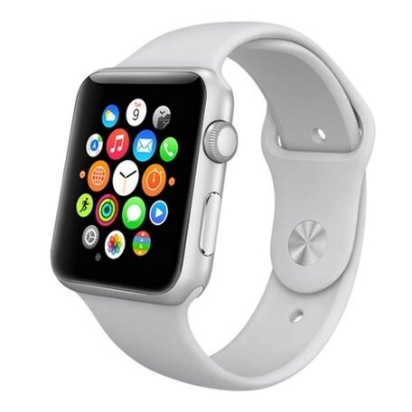 Gummi-Sportband - Grau - Geeignet für Apple Watch 38mm / 40mm / 41mm