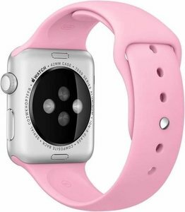 Gummi-Sportband - Rosa - Geeignet für Apple Watch 38mm / 40mm / 41mm / 42mm