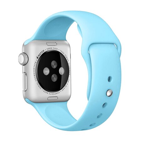 Gummi-Sportband - Babyblau - Geeignet für Apple Watch 38mm / 40mm / 41mm