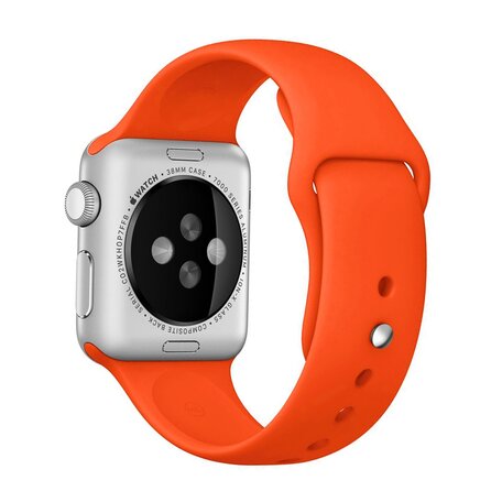 Gummi-Sportband - Orange - Geeignet für Apple Watch 38mm / 40mm / 41mm / 42mm