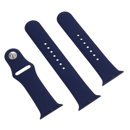 Gummi-Sportband - Dunkelblau - Geeignet für Apple Watch 44mm / 45mm / 46mm / 49mm