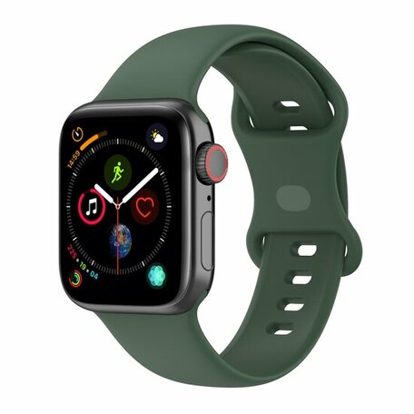 Silikon-Sportband - Dunkelgrün - Größe: M/L - Passend für Apple Watch 38mm / 40mm / 41mm