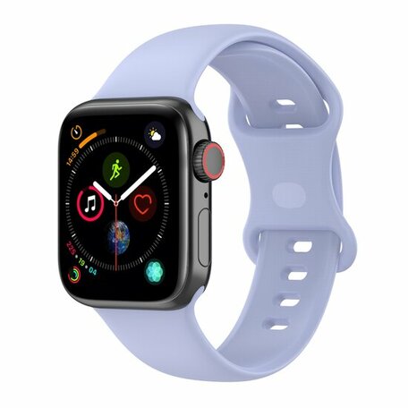 Silikon-Sportband - Größe: S/M - Hellviolett - Geeignet für Apple Watch 38mm / 40mm / 41mm