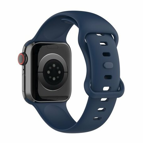 Silikon-Sportband - Marineblau - Größe: M/L - Geeignet für Apple Watch 42mm / 44mm / 45mm / 46mm / 49mm