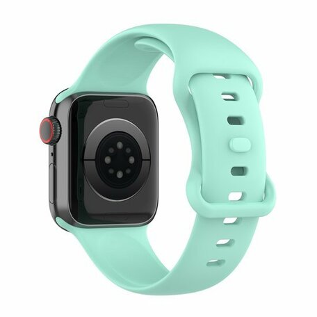 Silikon-Sportband - Mintgrün - Größe: M/L - Geeignet für Apple Watch 42mm / 44mm / 45mm / 49mm