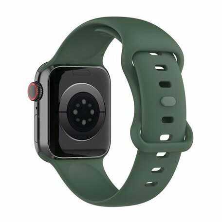 Silikon-Sportband - Dunkelgrün - Größe: M/L - Passend für Apple Watch 42mm / 44mm / 45mm / 49mm