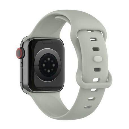 Silikon-Sportband - Grau - Größe: M/L - Geeignet für Apple Watch 42mm / 44mm / 45mm / 46mm / 49mm