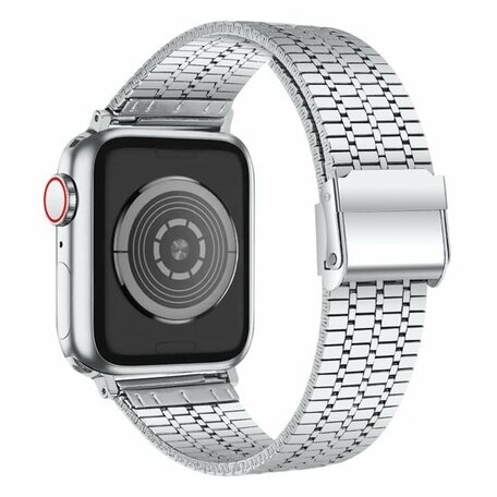 Metallband - Silber - Geeignet für Apple Watch 38mm / 40mm / 41mm / 42mm