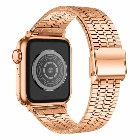 Metallband - Roségold - Geeignet für Apple Watch 38mm / 40mm / 41mm / 42mm