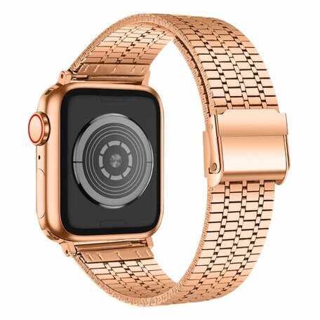 Metallband - Roségold - Geeignet für Apple Watch 42mm / 44mm / 45mm / 46mm / 49mm