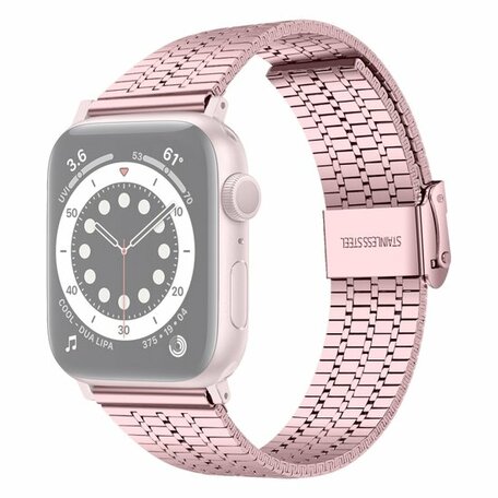 Metallband - Rosa - Geeignet für Apple Watch 42mm / 44mm / 45mm / 46mm / 49mm