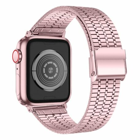 Metallband - Rosa - Geeignet für Apple Watch 42mm / 44mm / 45mm / 46mm / 49mm