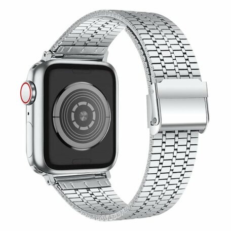 Metallband - Silber - Geeignet für Apple Watch 42mm / 44mm / 45mm / 46mm / 49mm