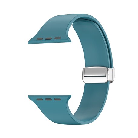 Silikonarmband - Faltschließe - Cyan - Geeignet für Apple Watch 38mm / 40mm / 41mm