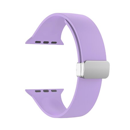 Silikonarmband - Faltschließe - Lila - Geeignet für Apple Watch 38mm / 40mm / 41mm / 42mm